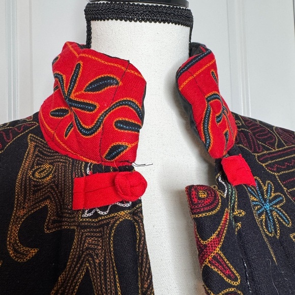 Women's Cotton Lightweight Frog Closure Button Down Trench Coat - Picture 3 of 9